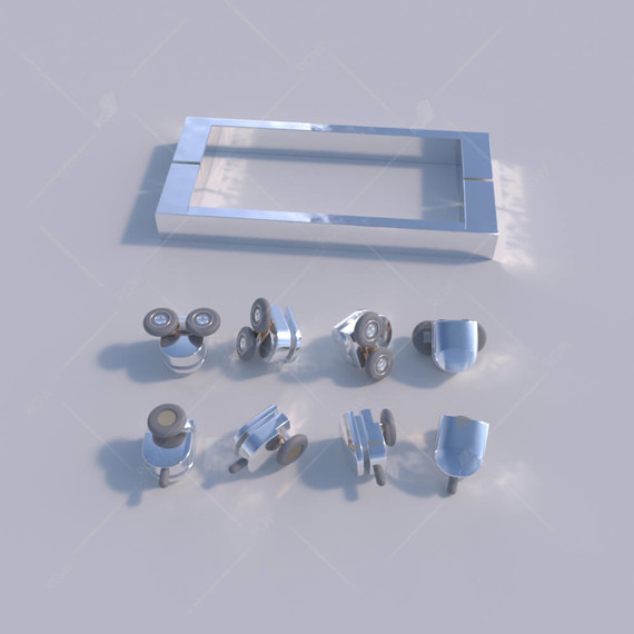 Душевое ограждение RGW CL-34 100х100 см 32093400-11, хром/прозрачное фото 4