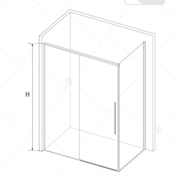 Душевое ограждение RGW SV-42B (SV-12B + Z-050-2B) 140x70 см 32324274-014, черный/прозрачное фото 4