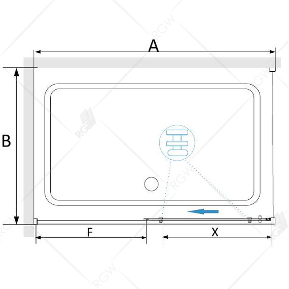 Душевое ограждение RGW SV-42B (SV-12B + Z-050-2B) 130x90 см 32324239-014, черный/прозрачное фото 5
