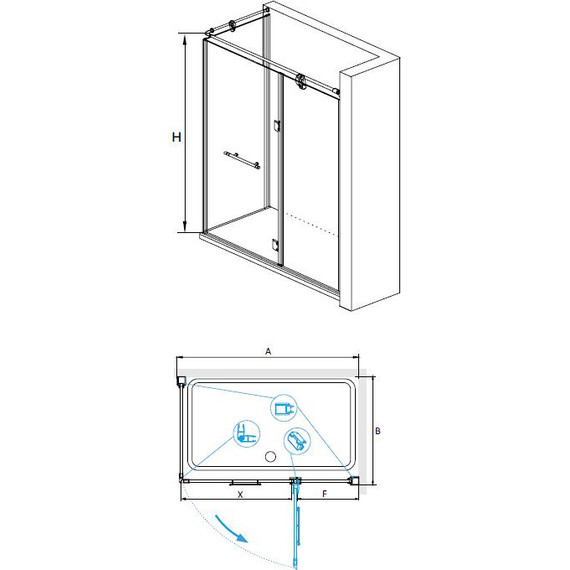 Душевое ограждение RGW VI-41 120x80 см 02044182-18 (стекло 8 мм), белый/золото/прозрачное - 3 Душевое ограждение RGW VI-41 120x80 см 02044182-18 (стекло 8 мм), белый/золото/прозрачное фото 3