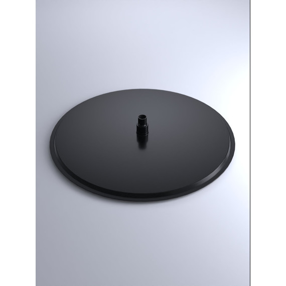 Верхний душ RGW SP-81B 21148140-04, нержавеющая сталь, 400х400 мм, черный фото 3