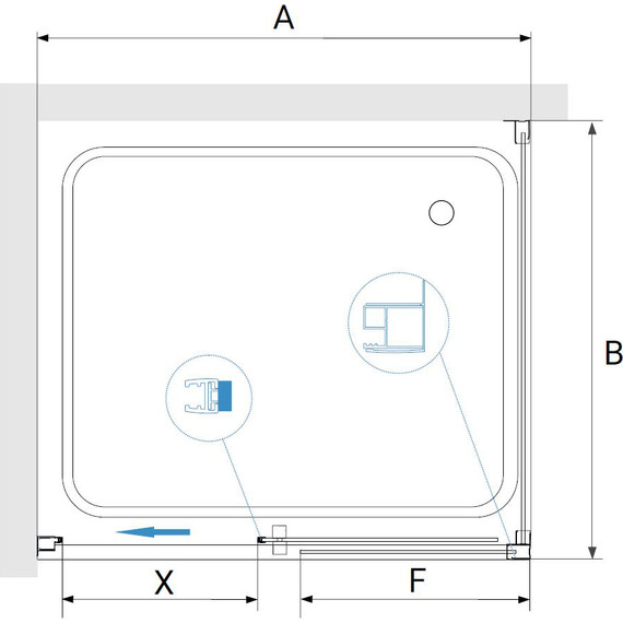 Душевое ограждение RGW PA-76 130x70 см 35087637-11, хром/прозрачное фото 3