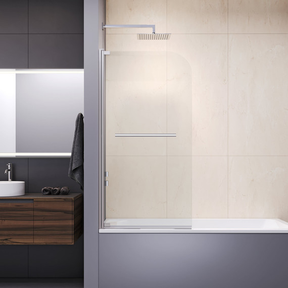 Шторка для ванны RGW SC-02 100 см 03110210-11 (стекло 8 мм), хром/прозрачное фото 2