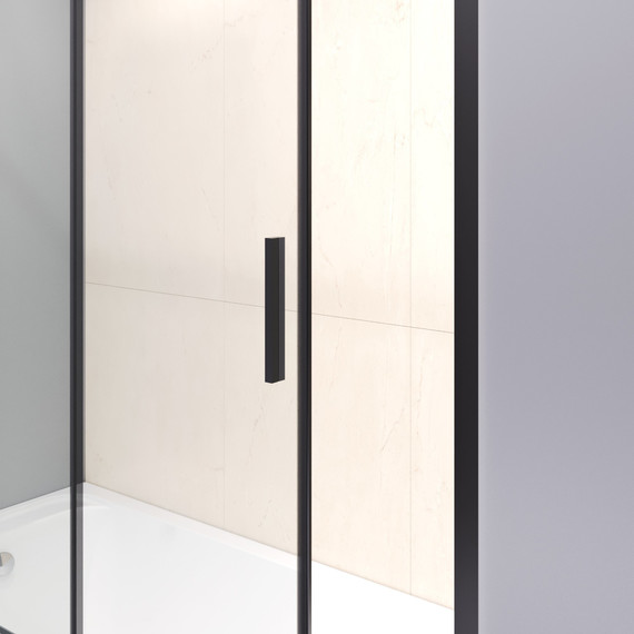 Шторка для ванны RGW SC-45B 180 см 34114518-14, черный/прозрачное - 4 Шторка для ванны RGW SC-45B 180 см 34114518-14, черный/прозрачное фото 4