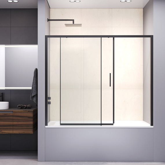 Шторка для ванны RGW SC-45B 180 см 34114518-14, черный/прозрачное - 3 Шторка для ванны RGW SC-45B 180 см 34114518-14, черный/прозрачное фото 3