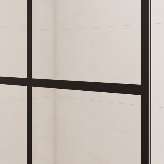 Душевая перегородка RGW WA-111B 90x195 см 411011109-84 (стекло 8 мм) с кронштейном в комплекте, черный/прозрачное - 6 Душевая перегородка RGW WA-111B 90x195 см 411011109-84 (стекло 8 мм) с кронштейном в комплекте, черный/прозрачное фото 6