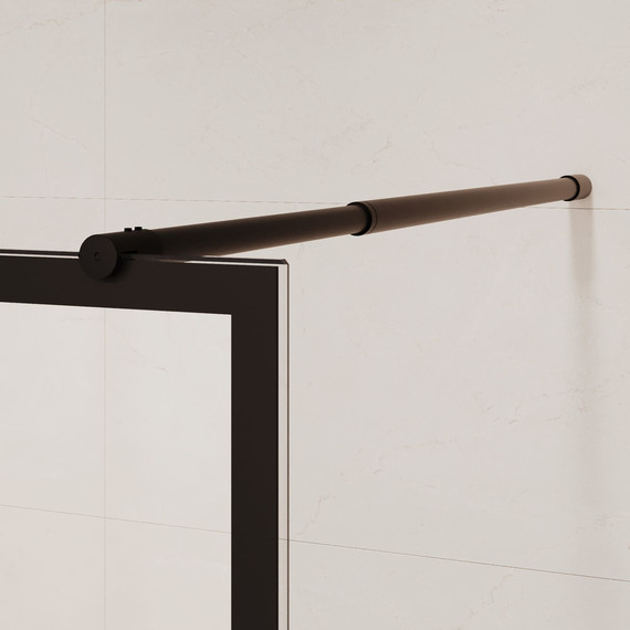 Душевая перегородка RGW WA-111B 90x195 см 411011109-84 (стекло 8 мм) с кронштейном в комплекте, черный/прозрачное - 7 Душевая перегородка RGW WA-111B 90x195 см 411011109-84 (стекло 8 мм) с кронштейном в комплекте, черный/прозрачное фото 7