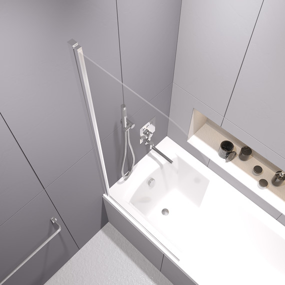 Шторка для ванны RGW SC-109 80 см 411110908-11, хром/прозрачное фото 5