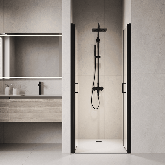 Душевая дверь RGW PA-104B 70 см 060810407-14, чёрный/прозрачное - 2 Душевая дверь RGW PA-104B 70 см 060810407-14, чёрный/прозрачное фото 2