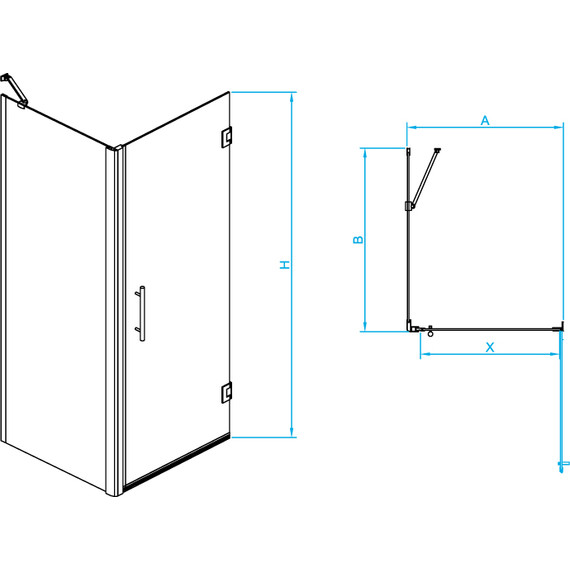 Душевое ограждение RGW HO-045-1 80х80 см 3506045188-011 (стекло 8 мм) хром/прозрачное фото 5