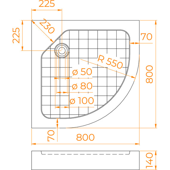 Поддон SMC RGW SMC/R W 80x80 см 57350488-01 фото 7