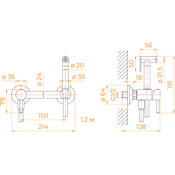 Набор для гигиенического душа RGW Shower Panels SP-215Gr 581408215-11 - 5 Набор для гигиенического душа RGW Shower Panels SP-215Gr 581408215-11 фото 5