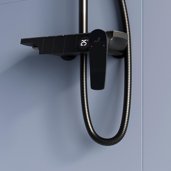 Душевая стойка RGW SP-33B 51140133-04, черный матовый - 5 Душевая стойка RGW SP-33B 51140133-04, черный матовый фото 5