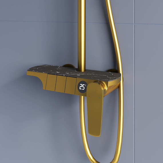 Душевая стойка RGW SP-33G 51140133-06, золото фото 4