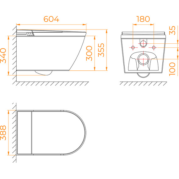 Унитаз умный подвесной с инсталляцией RGW SW-70 63420270-01, сиденье с крышкой микролифт (система смыва торнадо) - 11 Унитаз умный подвесной с инсталляцией RGW SW-70 63420270-01, сиденье с крышкой микролифт (система смыва торнадо) фото 11