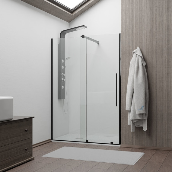 Душевая дверь RGW TO-18B 150 см 41071815-14, чёрный/прозрачное - 3 Душевая дверь RGW TO-18B 150 см 41071815-14, чёрный/прозрачное фото 3