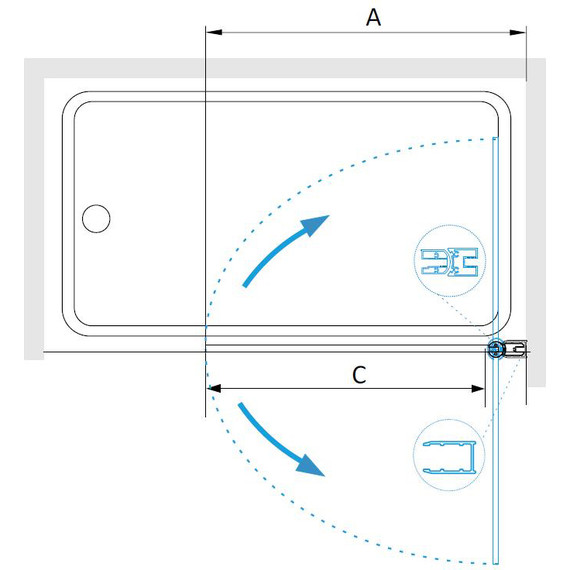 Шторка для ванны RGW SC-109 60 см 411110906-11, хром/прозрачное - 7 Шторка для ванны RGW SC-109 60 см 411110906-11, хром/прозрачное фото 7