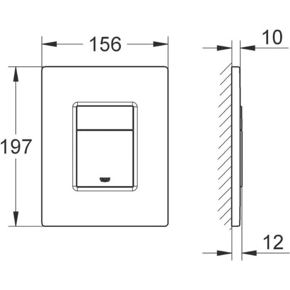 Кнопка смыва Grohe Skate Cosmopolitan 38732GN0, золото брашированное фото 9