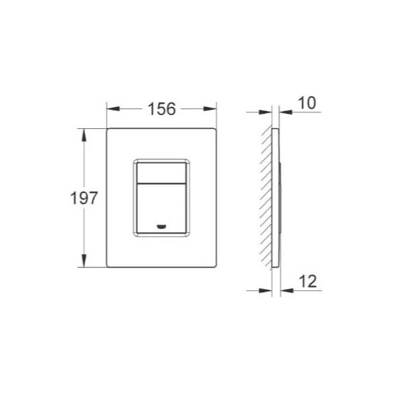 Кнопка смыва Grohe Skate Cosmopolitan 38732SHO, белая глянцевый фото 3