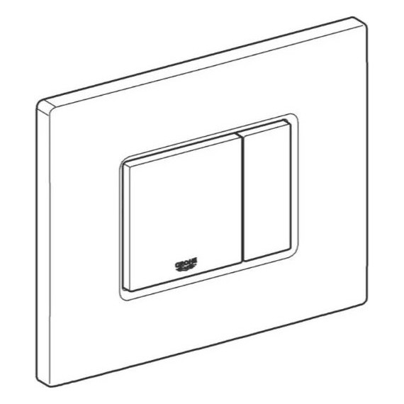 Кнопка смыва Grohe Skate Cosmopolitan 38732SHO, белая глянцевый фото 5