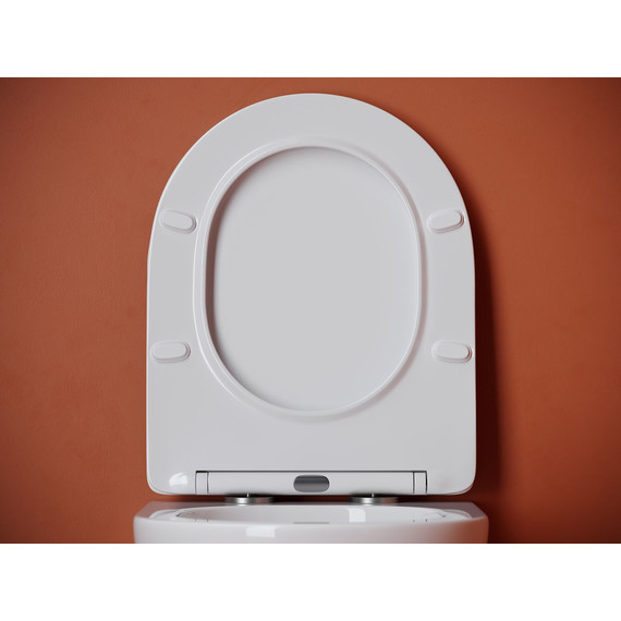 Унитаз подвесной безободковый Ceramicanova Uno CN11001T (система смыва Торнадо) с крышкой микролифт, Цвет производителя: белый фото 10