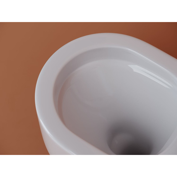 Унитаз подвесной безободковый Ceramicanova Ulma Rimless CN4006 с крышкой микролифт, Цвет производителя: белый фото 6