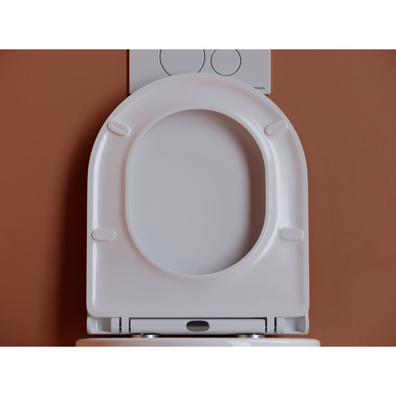 Унитаз подвесной безободковый Ceramicanova Ulma Rimless CN4006 с крышкой микролифт, Цвет производителя: белый фото 8