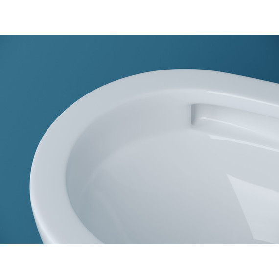 Унитаз подвесной безободковый Ceramicanova Vogue CN4008T (система смыва Торнадо) с крышкой микролифт, Цвет производителя: белый фото 6