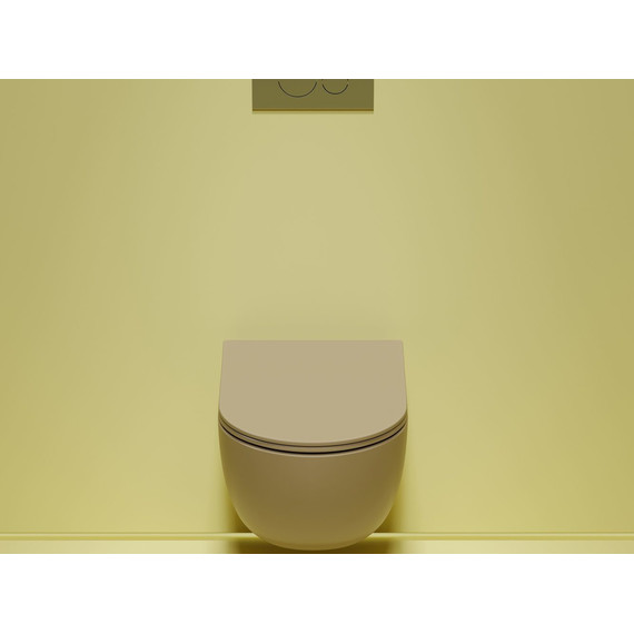 Унитаз подвесной безободковый Ceramicanova Modena Rimless CN6063MC с крышкой микролифт, коричневый, Цвет производителя: коричневый фото 8