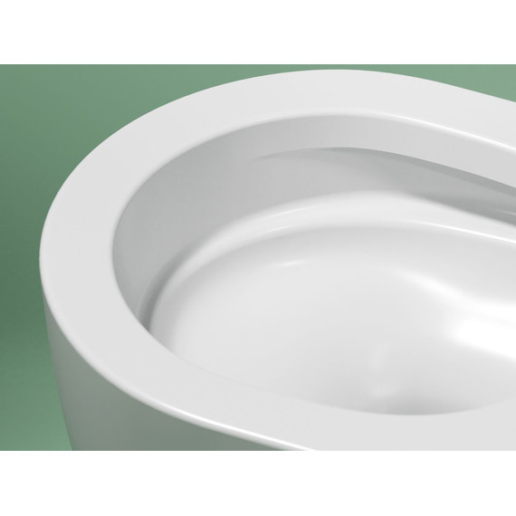 Унитаз подвесной безободковый Ceramicanova Modena Rimless CN6063MW с крышкой микролифт, Цвет производителя: белый матовый фото 11