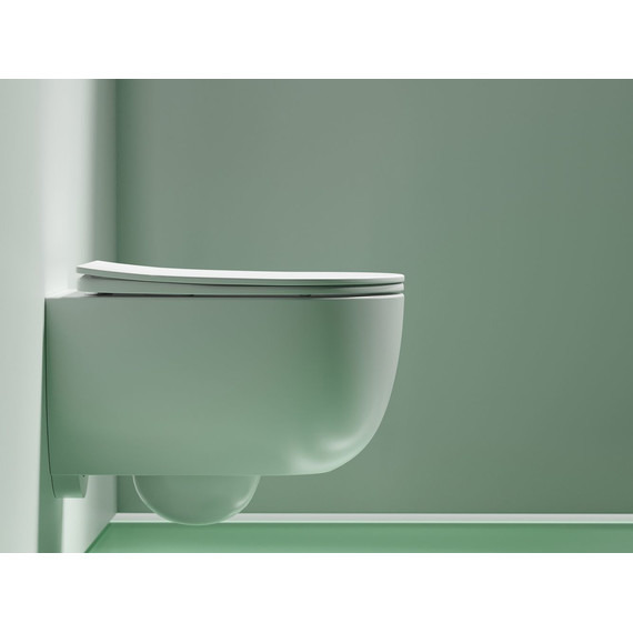 Унитаз подвесной безободковый Ceramicanova Modena Rimless CN6063MW с крышкой микролифт, Цвет производителя: белый матовый фото 6