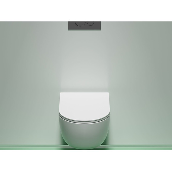 Унитаз подвесной безободковый Ceramicanova Modena Rimless CN6063MW с крышкой микролифт, Цвет производителя: белый матовый фото 8