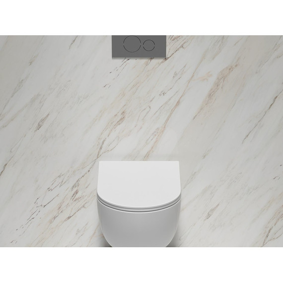 Унитаз подвесной безободковый Ceramicanova Modena Rimless CN6063 с крышкой микролифт, Цвет производителя: белый фото 6