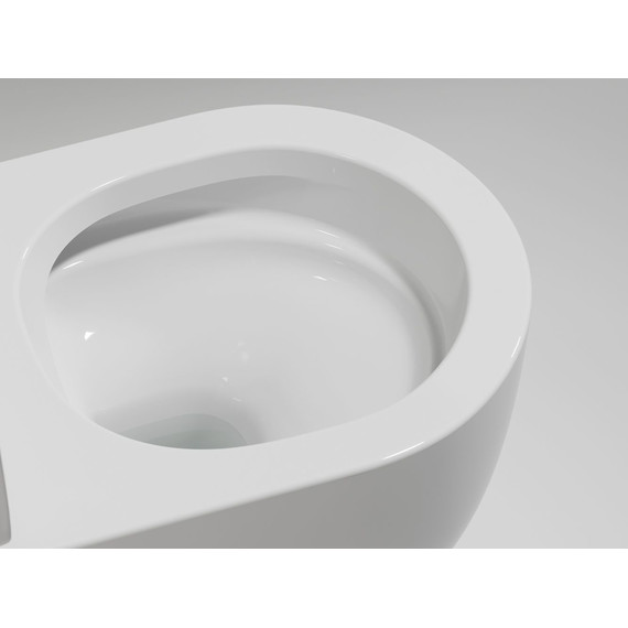 Унитаз подвесной безободковый Ceramicanova Modena Rimless CN6063 с крышкой микролифт, Цвет производителя: белый фото 8