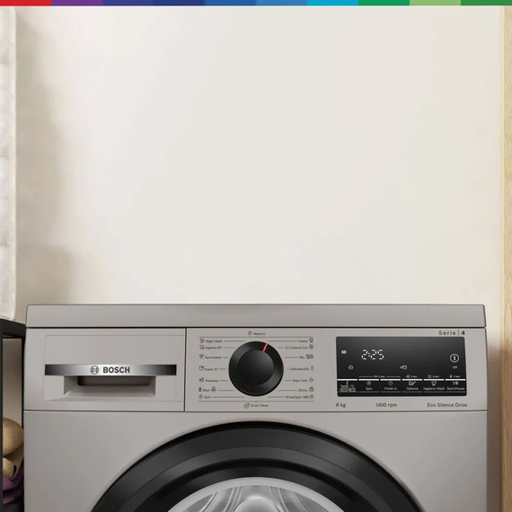 Стиральная машина Bosch Serie 4 WLS2846SME с английской панелью, цвет серебристый - 11 Стиральная машина Bosch Serie 4 WLS2846SME с английской панелью, цвет серебристый фото 11