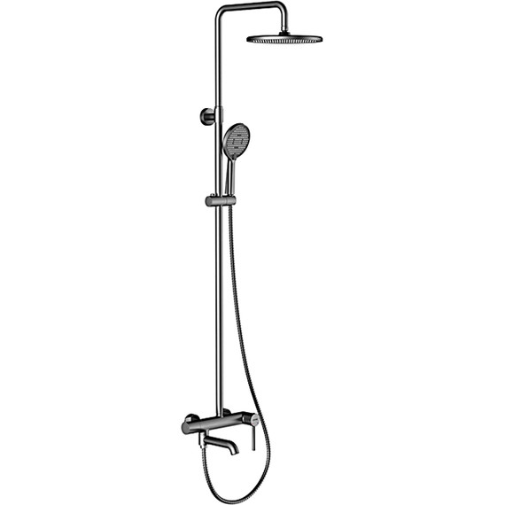 Душевая стойка Gappo G06-9 G2406-9, оружейная сталь, Цвет производителя: оружейная сталь фото 