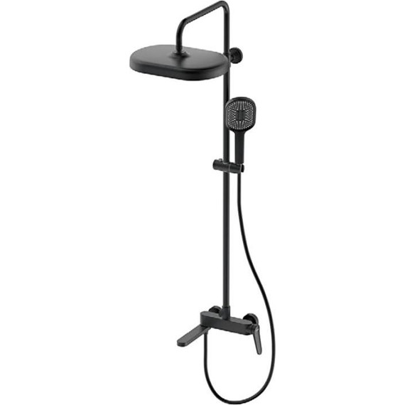 Душевая стойка с выдвижным изливом Gappo G10-6 G2410-6, чёрный, Цвет производителя: чёрный фото 