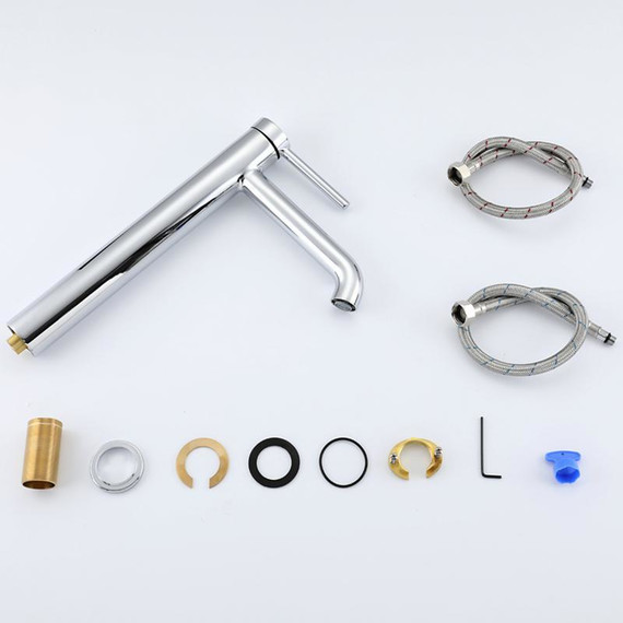 Смеситель для раковины высокий Gappo G06 G1006-2, Цвет производителя: хром фото 11