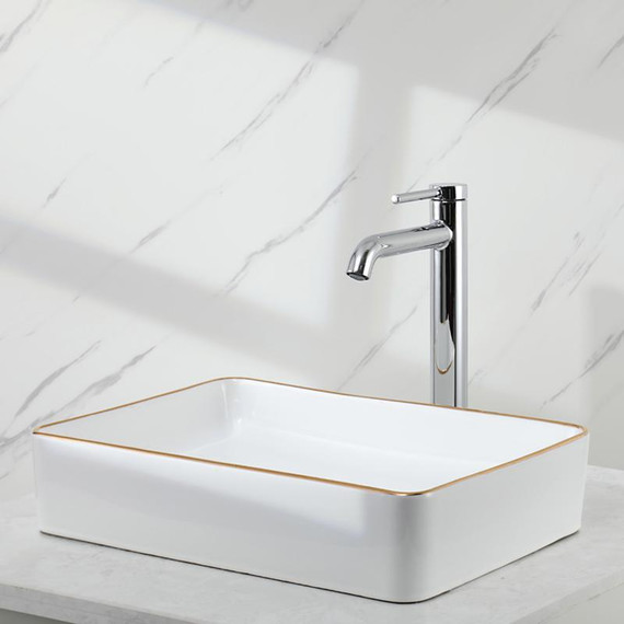 Смеситель для раковины высокий Gappo G06 G1006-2, Цвет производителя: хром фото 14