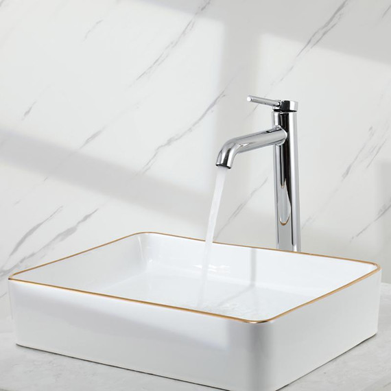 Смеситель для раковины высокий Gappo G06 G1006-2, Цвет производителя: хром фото 17