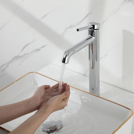 Смеситель для раковины высокий Gappo G06 G1006-2, Цвет производителя: хром фото 20