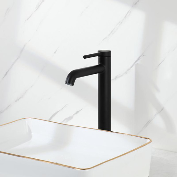 Смеситель для раковины высокий Gappo G06-6 G1006-26, чёрный, Цвет производителя: чёрный фото 12