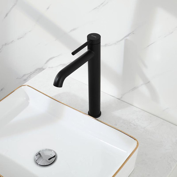 Смеситель для раковины высокий Gappo G06-6 G1006-26, чёрный, Цвет производителя: чёрный фото 13