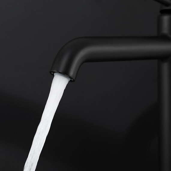 Смеситель для раковины высокий Gappo G06-6 G1006-26, чёрный, Цвет производителя: чёрный фото 17