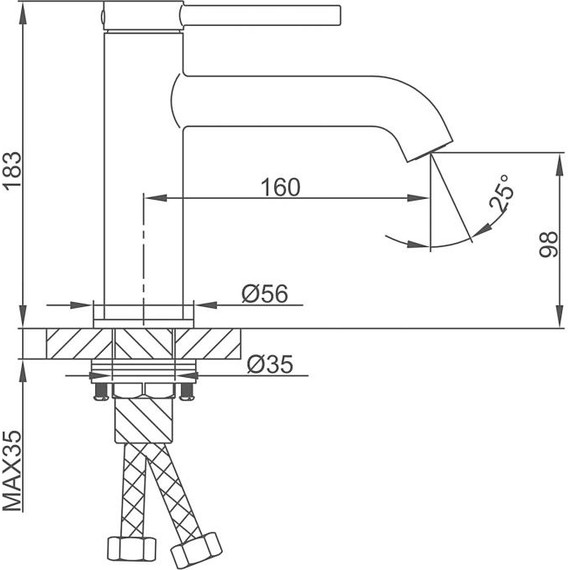 Смеситель для раковины Gappo G06-9 G1006-9, оружейная сталь - 23 Смеситель для раковины Gappo G06-9 G1006-9, оружейная сталь фото 23