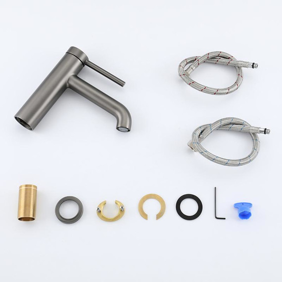 Смеситель для раковины Gappo G06-9 G1006-9, оружейная сталь - 12 Смеситель для раковины Gappo G06-9 G1006-9, оружейная сталь фото 12