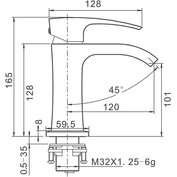 Смеситель для раковины Gappo G07-9 G1007-9, оружейная сталь - 2 Смеситель для раковины Gappo G07-9 G1007-9, оружейная сталь фото 2