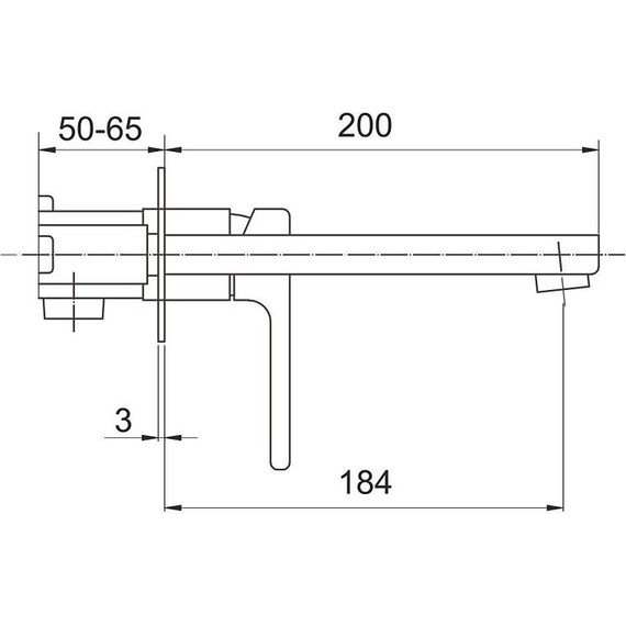 Смеситель для раковины настенный Gappo G17 G1017-10, Цвет производителя: хром фото 2