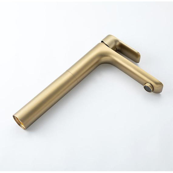 Смеситель для раковины высокий Gappo G48-3 G1048-32, золото сатин, Цвет производителя: золото сатин фото 14