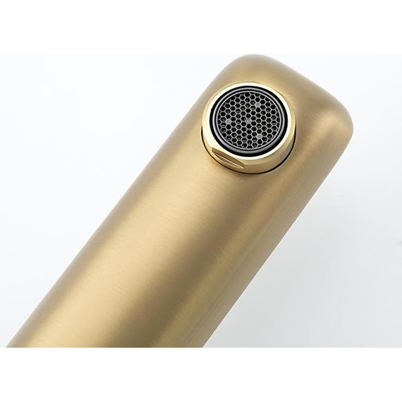 Смеситель для раковины высокий Gappo G48-3 G1048-32, золото сатин, Цвет производителя: золото сатин фото 15